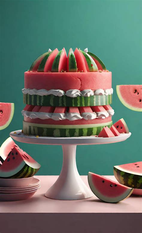 Watermelon Cake By Nezukorempadeviart07 On Deviantart