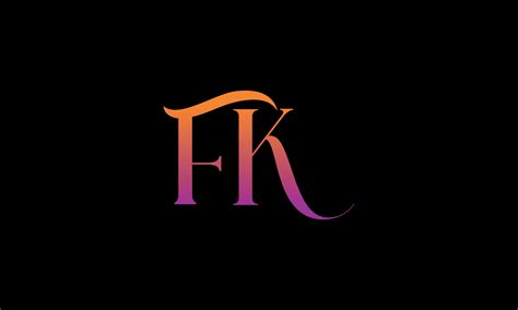 Letter FK Vector Logo Free Template Free Vector 11836974 Vector Art At