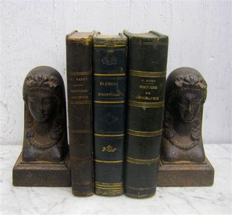 Vintage Cast Iron Bookends | Antique French Cast Iron Busts Bookends by Maisondelarue on Etsy ...