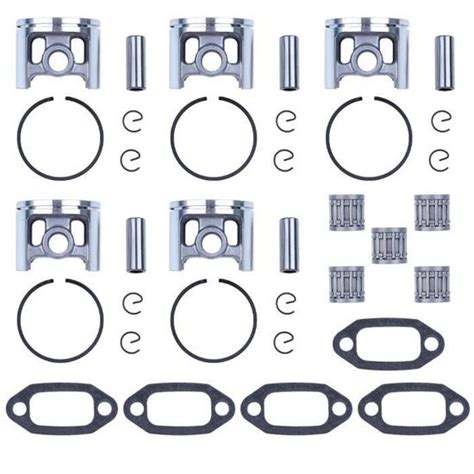 5 Piston Anneaux Palier Joint Kit Pour Husqvarna 61 268 266 272 50 Mm