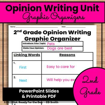 2nd Grade CCSS Opinion Writing Writer S Workshop Unit Plan TPT