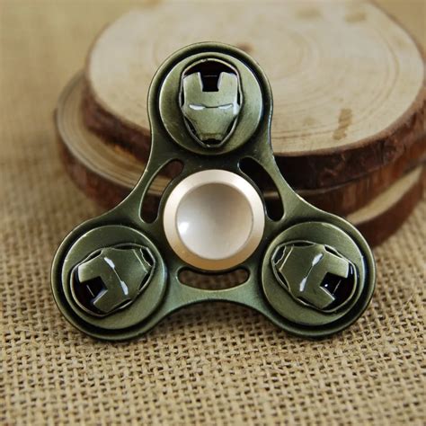 New Ironman Finger Spinner Fidget Spinner Toy Alloy Edc Hand Spinner