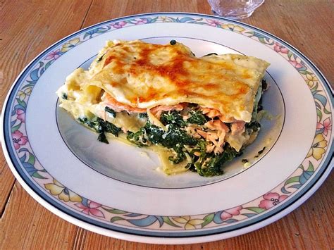 Leichte Spinat Lachs Lasagne Rezept Mit Bild Von Chrissi Chefkoch De