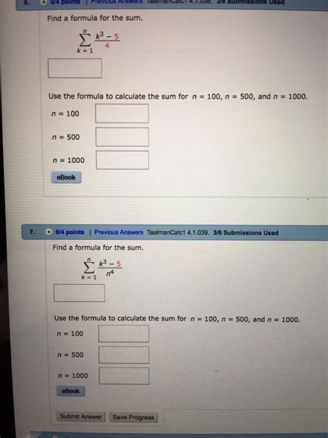 Solved Find A Formula For The Sum Sigma K 1 N K 3 5 4