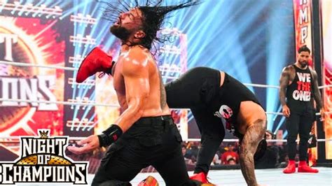 Jimmy Uso Attacks Roman Reigns Roman Reigns Lost Night Of Champions Jimmy Usos Angry On Roman