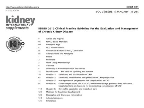 Kdigo 2012 Clinical Practice Guideline Ppt