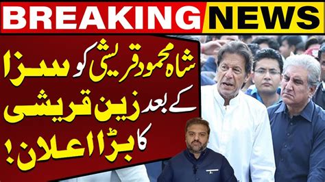 Zain Qureshi Big Announcement After Shah Mehmood Qureshi Sentence