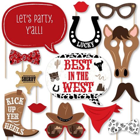 Big Dot Of Happiness Western Hoedown Wild West Cowboy Party Photo