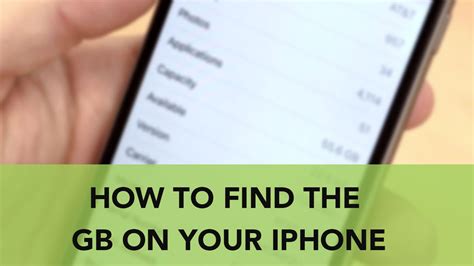 How To Find The GB On Your IPhone YouTube