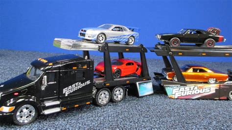 Fast And Furious Peterbilt Model 387 Hauler And Car Carrier From Jada