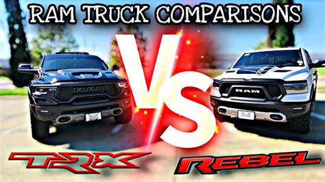 RAM TRX VS RAM REBEL IS THE SUPERCHARGED WORTH THE PRICE YouTube