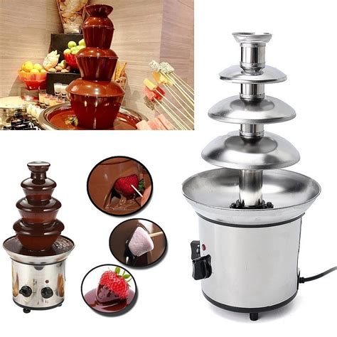 Купить Шоколадный фонтан-фондю Chocolate Fondue Fountain (4 яруса) | Мелеон