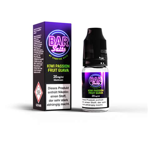 Kiwi Passion Fruit Guava BarSalt E Juice Vampire Vape InTaste