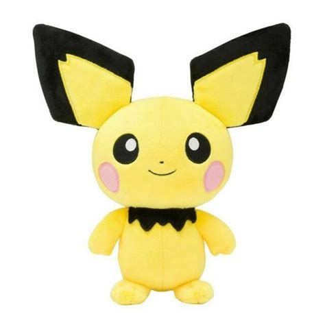 Boneco De Pelúcia Pichu Pikachu Pokemon Center Go 20cm Pelúcia