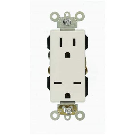 Leviton Decora Plus 15 125 250 Volt NEMA 5 15R 6 15R Duplex Outlet