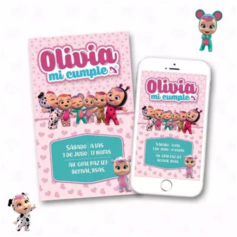 Invitaci N Digital Beb S Llorones Beb Personalizada Virtual