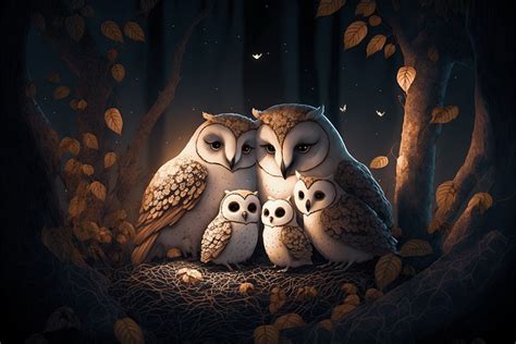 Cute Real Owls Wallpaper