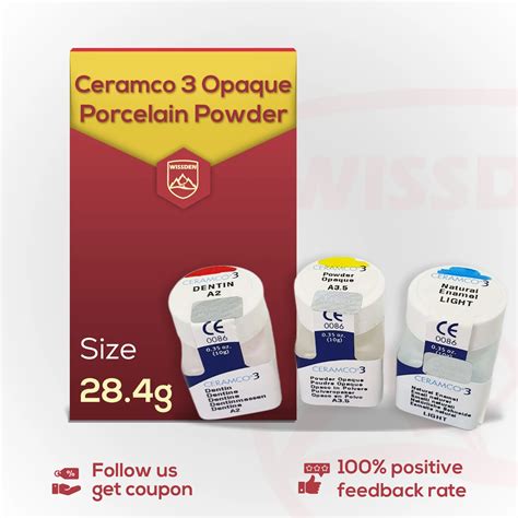 Ceramco 3 Polvo De Porcelana Opaco OP Materiales De Laboratorio Dental