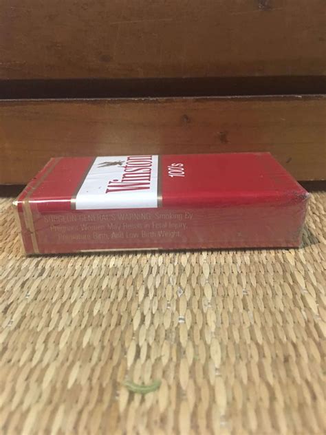 1980s Winston Filter 100s Cigarette Soft Pack Danly S Vintage