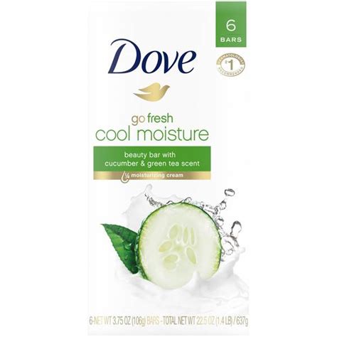 Dove 24oz Dove Cool Moisture Beauty Bar Soap 6 Bar 4381464 Blains