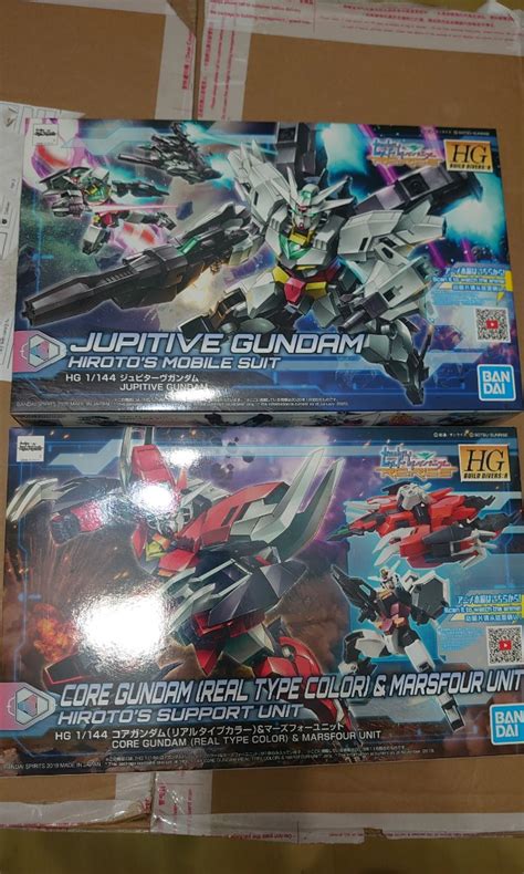 HG 1/144 Core gundam (Real type color) & Marsfour Unit and Jupitive ...