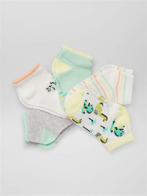 Lot De 5 Paires De Chaussettes Courtes Dino Kiabi 3 00