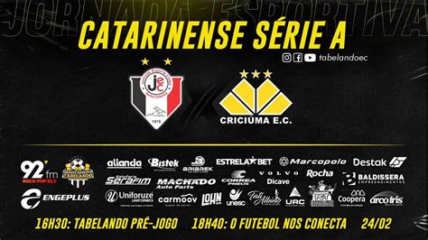 CATARINENSE 2024 AO VIVO JOINVILLE X CRICIÚMA 24 02 2024 YouTube