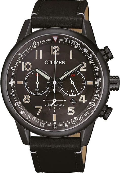 Citizen Herren Analog Solar Uhr Mit Leder Armband AS2050 10E Amazon