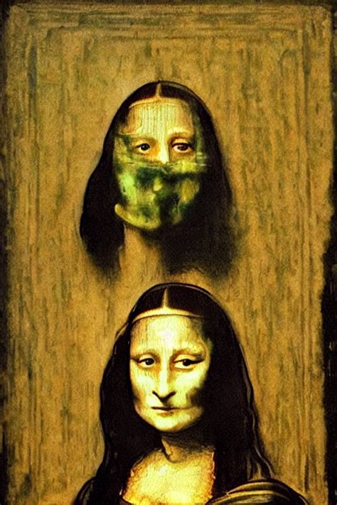 Krea Ai “mona Lisa In The Painting The Scream By Edvard Mu