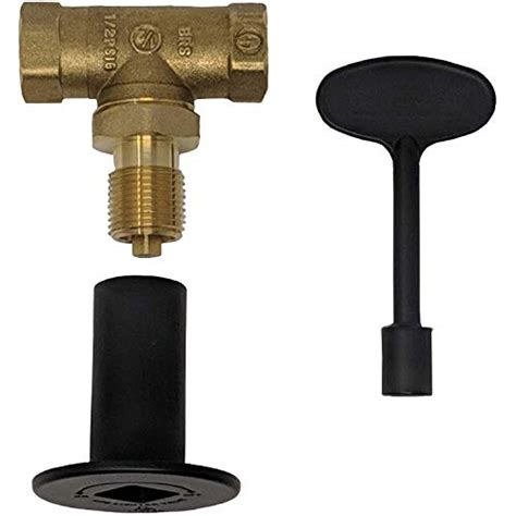 Midwest Hearth Gas Fire Pit Key Valve Kit Npt Flat Black