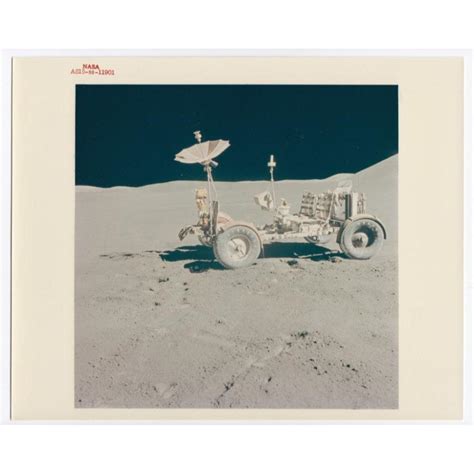 Sold At Auction Apollo Lrv On Moon Nasa Numbered Glossy Photo