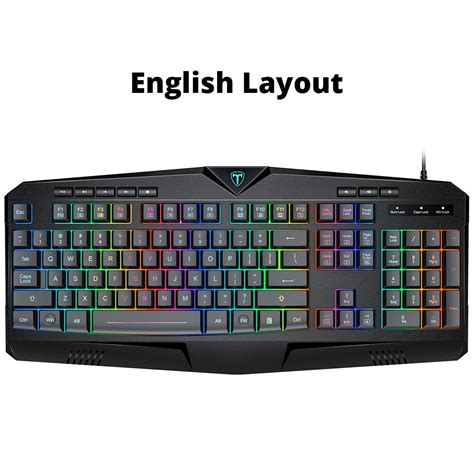 Victsing Pc232 Gaming Keyboard 112 Keys Wired Membrane Keyboard Rgb