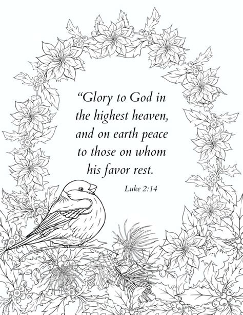 Printable Bible Coloring Pages With Verses