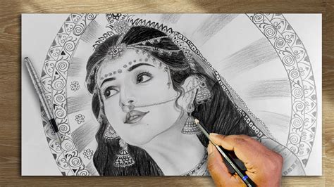 Radha Pencil Sketch: A Detailed Guide for Beginners