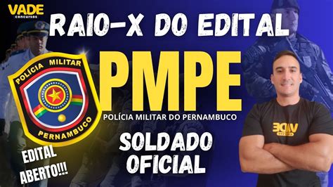 EDITAL PMPE 2023 RAIO X DO EDITAL YouTube