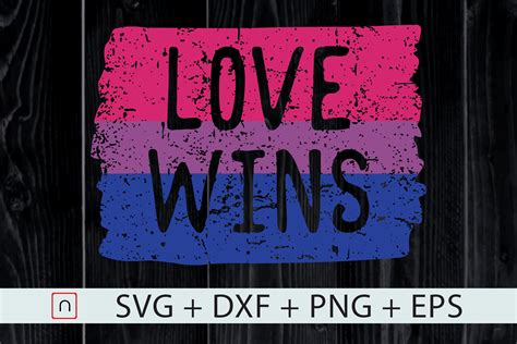 Love Winsbisexual Pride Colorslgbt Svg By Novalia Thehungryjpeg