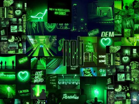 🔥 Free Download Download An Aesthetic Desktop In Neon Green Wallpaper