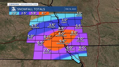 Feb. 16, 2023 Snowfall Totals