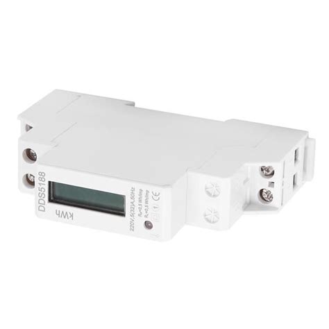 Ashata Compteur d énergie Monophasé Din Rail KWh 5 32A Compteur