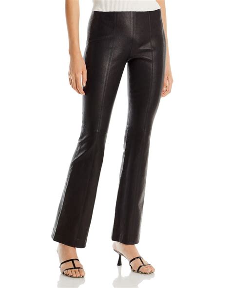 Rag Bone Simone Leather Flared Pants In Black Lyst