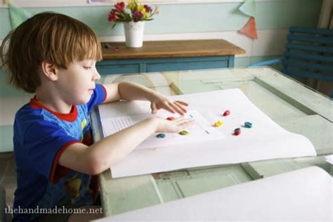 play-doh color wheel (art lesson)