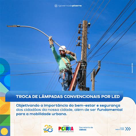 Visando A Melhoria Do Serviço De Iluminação Pública - Iluminação Pública! - Prefeitura Municipal de Piçarra - PA | Gestão ...