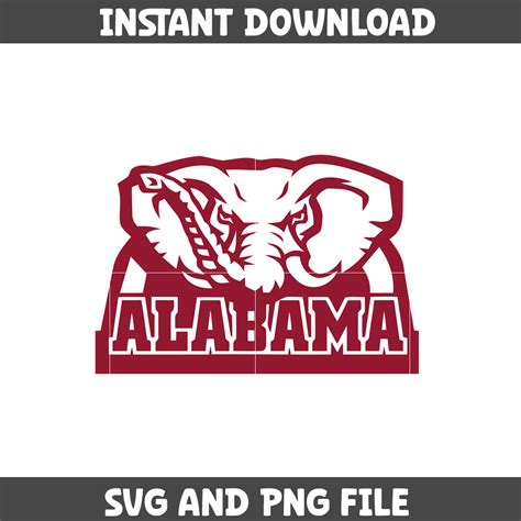 Alabama Crimson Tide Svg Alabama Logo Svg Alabama Crimson Inspire