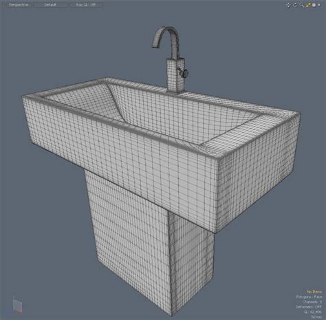 Sink 002 3d Model 12 Unknown Lxo Fbx Free3d