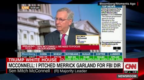 Mitch McConnell in 2017: Merrick Garland should be head of FBI.