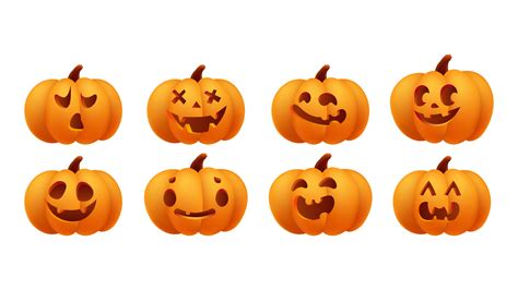 Carved Pumpkin Faces Template