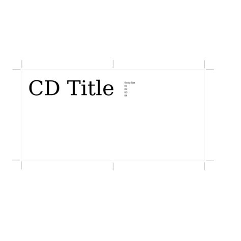 Printable CD Cover Template