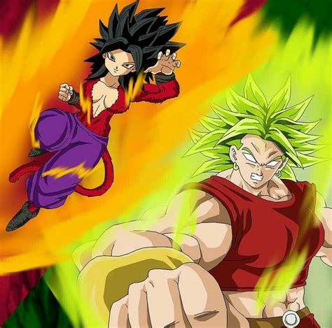 Caulifla Ssj 4 Y Kale Ssj Legendario Bv Personajes De Dragon Ball Arte Manga Dragones