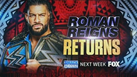 Roman Reigns Appearance And More Set For 9 23 Wwe Smackdown