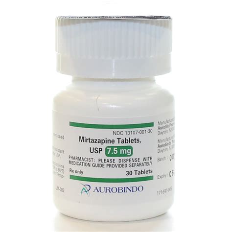 MIRTAZAPINE 7.5MG - RX Products